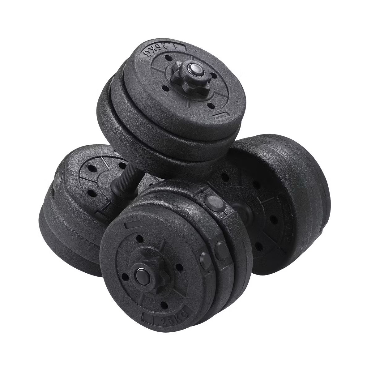 Man Workout Body Building Training Home Dumbbell Set Black
