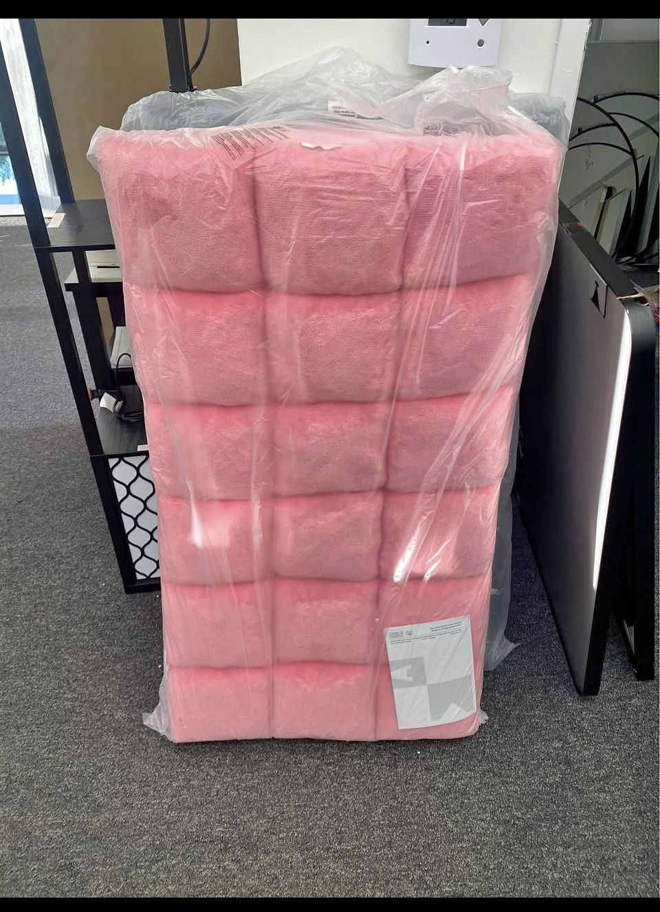 New Floor Chair w/ Back Support, Folding Sofa Chair, Padded Sleeper Bed Couch Recliner Pink