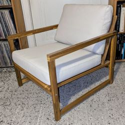 IKEA Nammaro patio lounge chair w/Froson + beige Duvholmen cushions