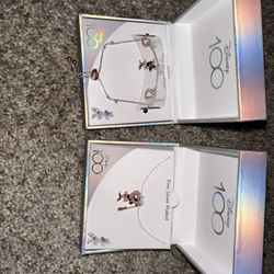 Matching Disney Minnie Bracelet And Necklace 