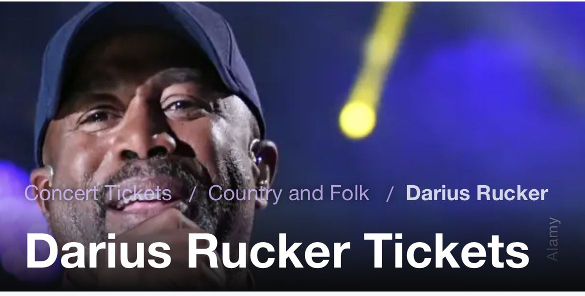 Darius Rucker Concert Tockets