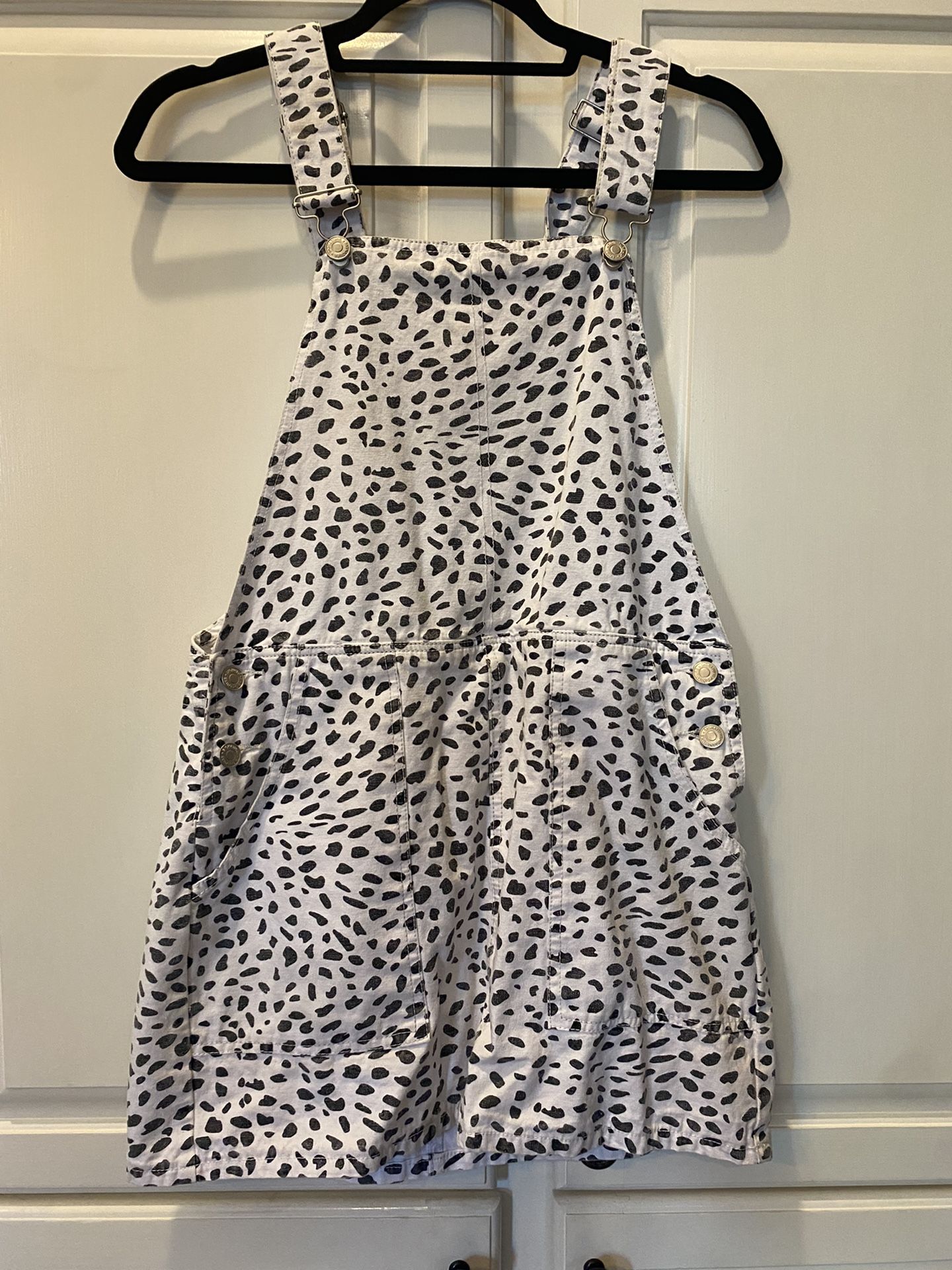 Black And White Overall Dress