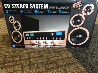 Innovative Technology 50 Watt Classic CD Stereo with Bluetooth