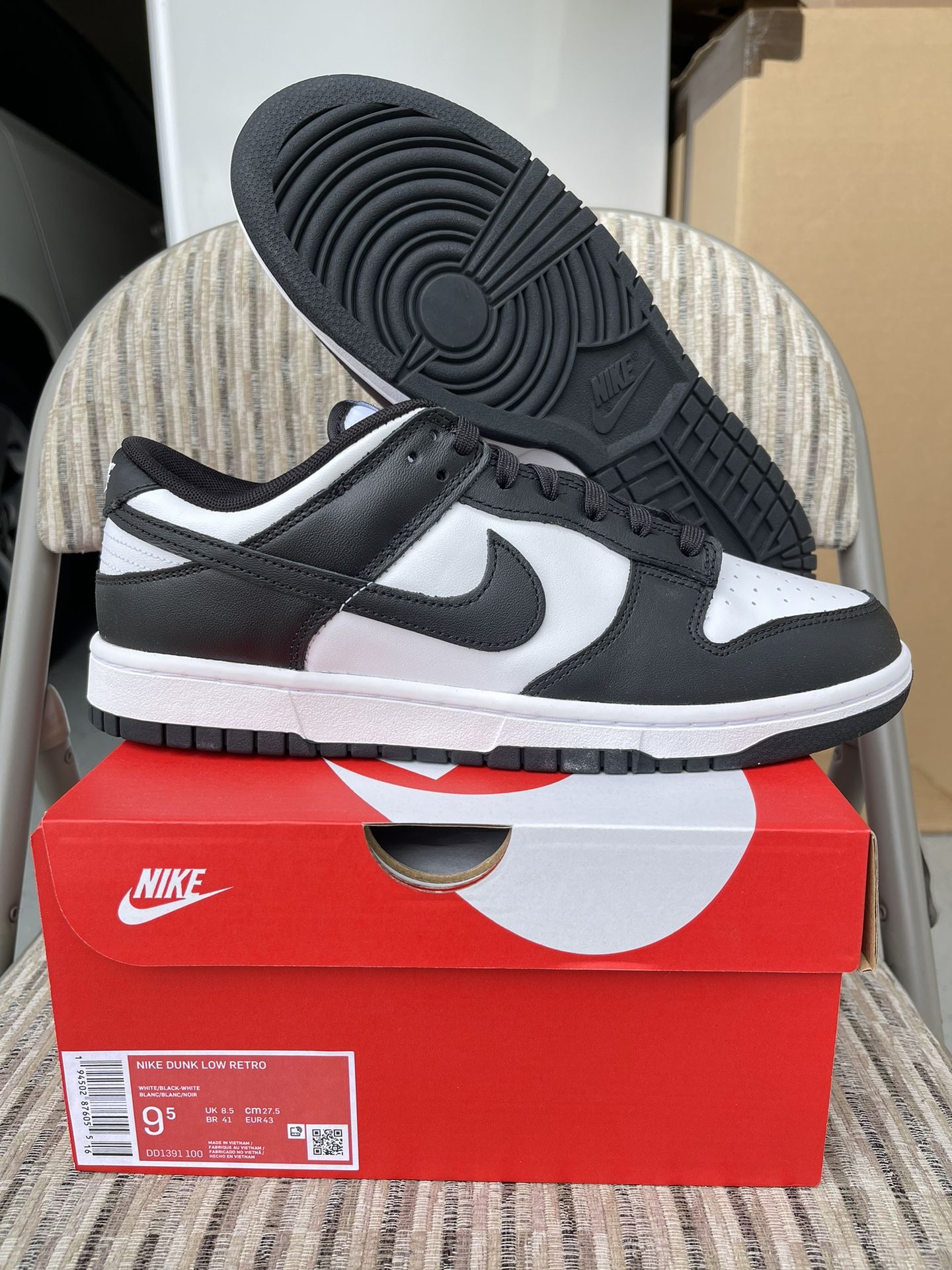 nike dunk low retro panda m size 8.5/9.5/10/10.5/11.5/12/13