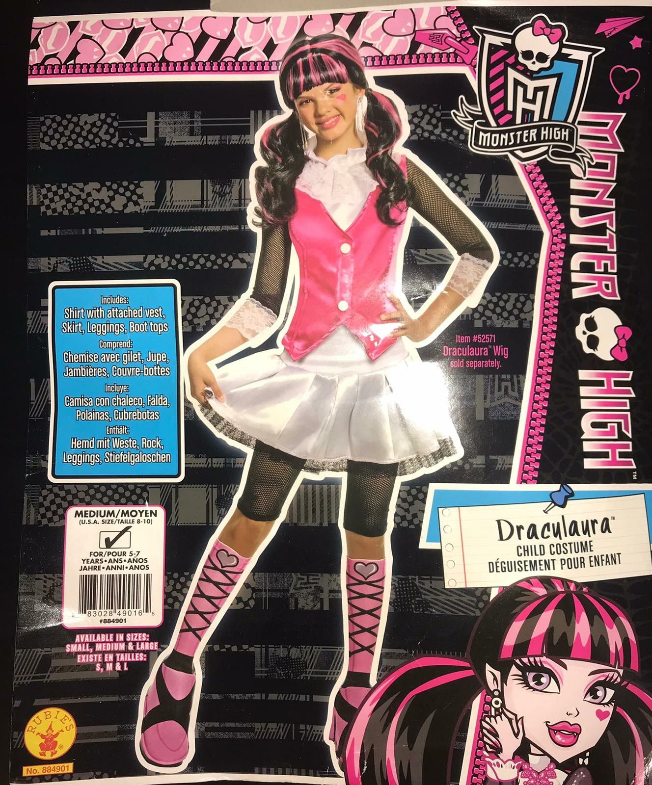 Draculaura Monstee High Halloween Costume