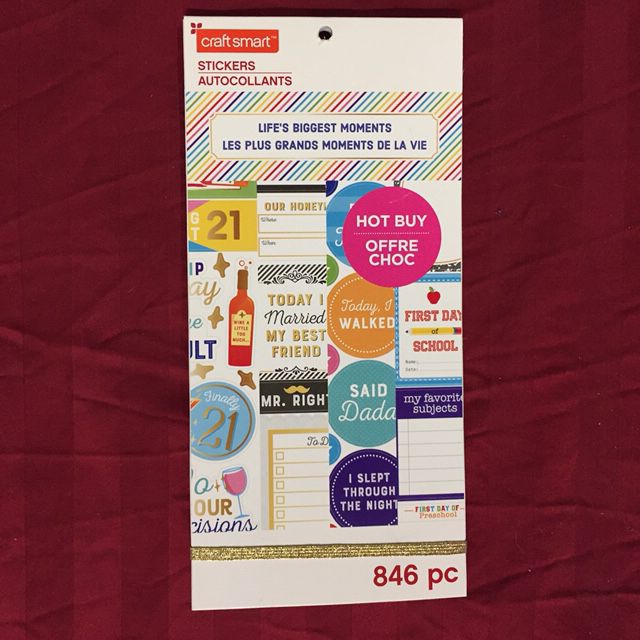 Craft Smart Life’s Biggest Moments Sticker Book 846 pcs