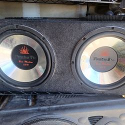 American pro twelve inch speakers in box