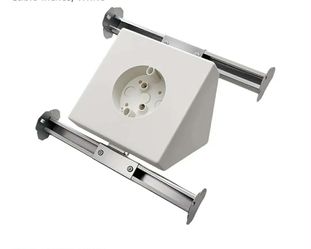 Cathedral & Vaulted Ceiling Fan Box, Adjustable Angle Mount Bracket Kit for Sloped Ceilings of 80° or Up, 14.5 Cubic-inches, White
