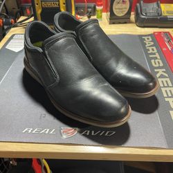 Men’s Florsheim Leather Comfortech Slip-On Dress Shoes Size 9