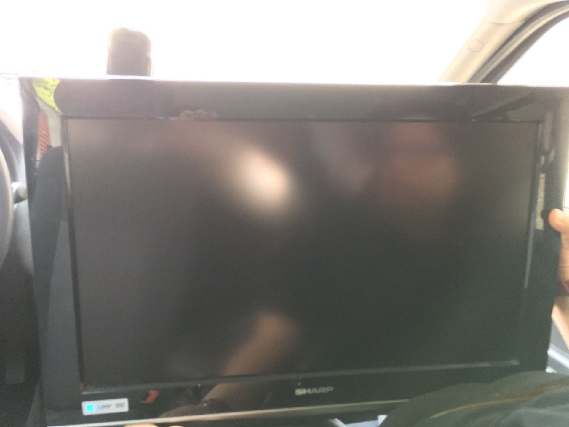 27” Sharp TV perfect for RV, travel trailer, extra bedroom, hook up to game consoles, etc