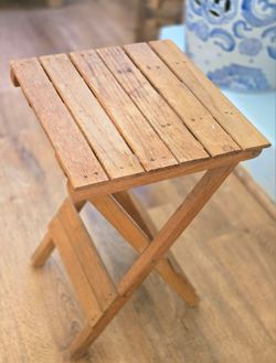 Small vintage foldable table