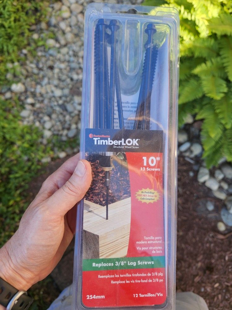 Eleven 10" TimberLOK Screws