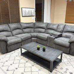2pc Tambino Ashley Fabric Reclining Sectional