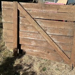 FREE Wood Cedar Gate And Fence Section Reclaimed
