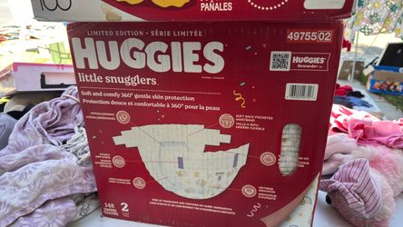 Huggies Little Snugglers Size 2 Diapers 148 Count