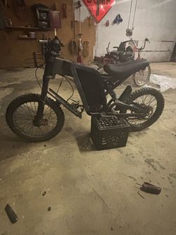 Black Electric Dirt Bike / Sur-Ron Style E-Bike