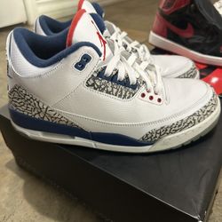 Jordan Retro 3 True Blue Size 10