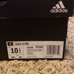 Adidas, Icon 4 MD, Black, Men’s 10.5