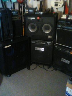 Amps Bass+ Guitar, stacks, cabinets combos 100-500 need space