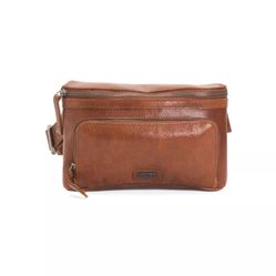 Spikes & Sparrow  Genuine Leather Waist Bag Fanny Pack in Brandy NWT 