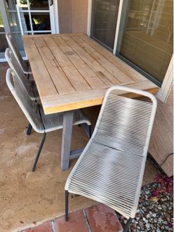 Outdoor Table with Chairs