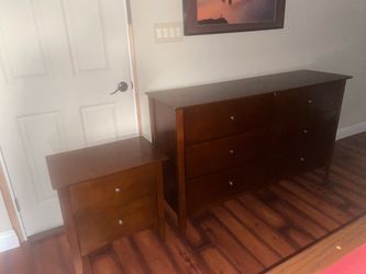 Dresser with matching side table