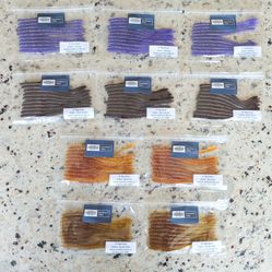 10 Packs Southern Vibe 6" Big Hoax Soft Baits Worms - 10 Count - Fishing Lures - NOS - Discontinued