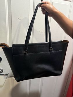 vintage Tory Burch leather tote bag