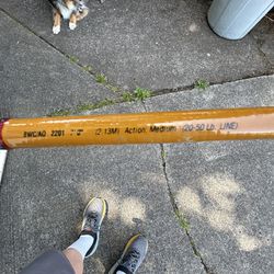 Shakespeare tiger ugly stick 7 foot one piece rod 20 - 50 and Penn 320 reel w/mono line in good shape.  $80, cash or Venmo. Meet in person somewhere c