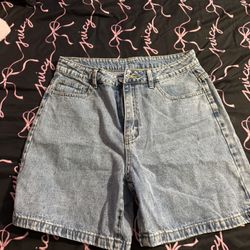 Dark Wash Denim Shorts