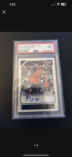 2016 Anthony Davis Autographed Psa 9