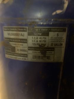 22 gallon air compressor