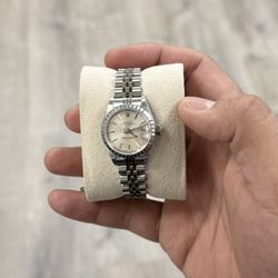 Rolex Ladies Date 79240 26mm Engine Turned Bezel Stainless Steel Box Paper 2003