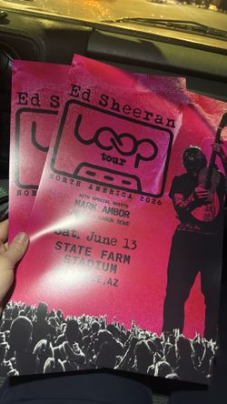 RARE Ed Sheeran Loop Tour Posters