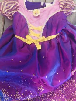 Rapunzel Dress with large hoop bottom Halloween
