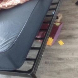 Bed  And Mattress With Cabinets 2 And Lamp 