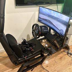 Cockpit (Next Level Racing F-GT)with Thrustmaster T248 Racing Wheels 