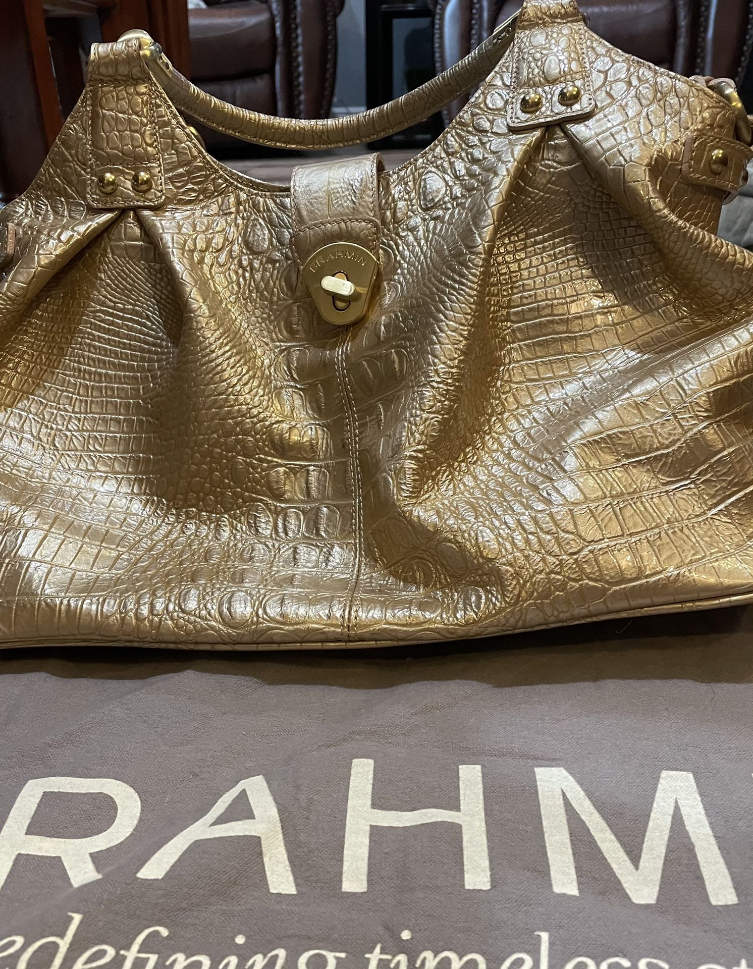 Gorgeous Gold Brahmin Melbourne Hobo