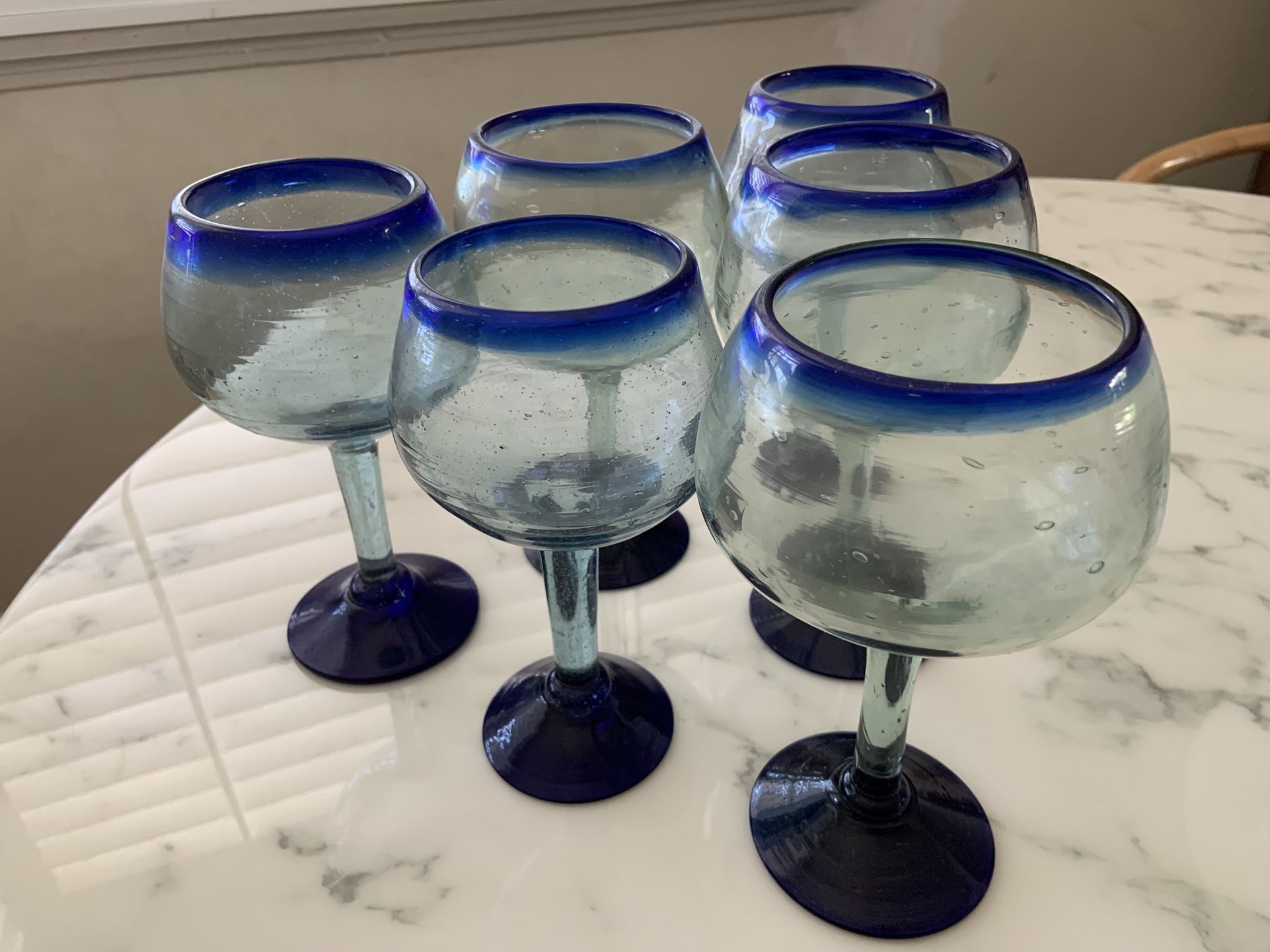Hand Blown Glass Goblets