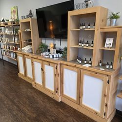 Solid Wood - Display Case and Cabinets