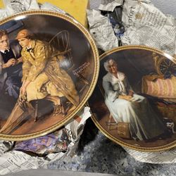 13 Norman Rockwell collectible plates 