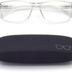 👓 BLUE LIGHT BLOCKING GLASSES WITH HARD CASE – STYLISH FRAME