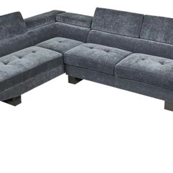 Blue Sectional Couch 