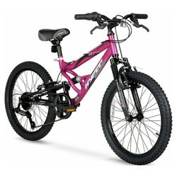 Hyper Bicycles 20" Girl's Swift Mountain Bike for Kids, Magenta, Recommended Ages 8 to 13 years old