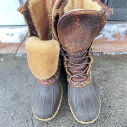 L.L.Bean Bean Shearling-Lined Insulated Boot Made in U.S.A Women's Size 7
