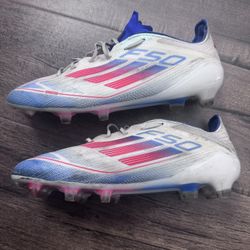 Adidas F50 Elite FG Cloud White Solar Red Lucid Blue Size 7