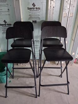 Set Of 4 Bar Chairs 