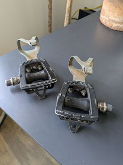 MKS GR-9 Bike Pedals with Steel Toe Clips