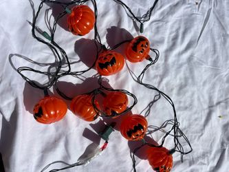 Vintage Halloween Jack-O-Lantern String Lights