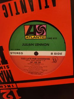 Julian Lennon: Too Late For Goodbyes 12" Single Vintage Vinyl NM